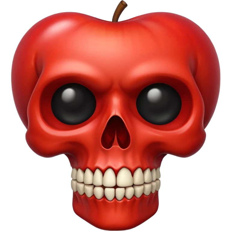 Create a skull face apple emoji emoji