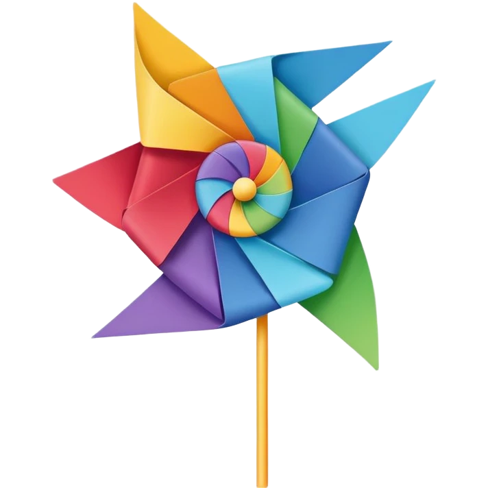 Pinwheel hat emoji