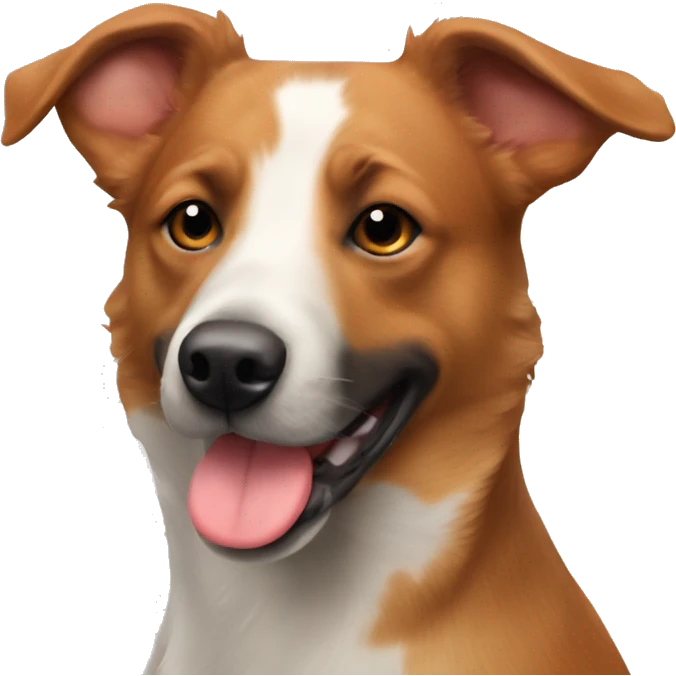 Red heeler & Lab mix dog emoji