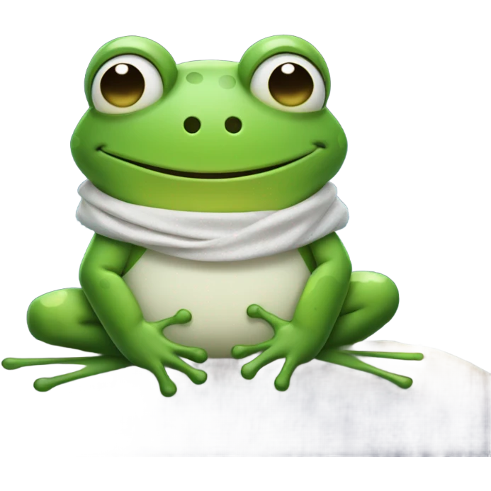 Sana sana culito de rana, buenas noches  emoji