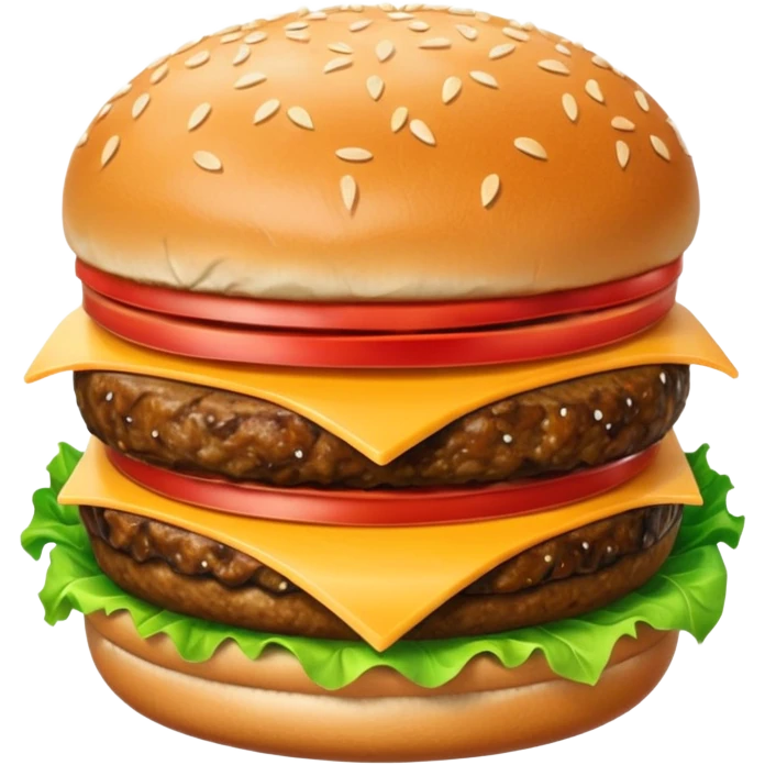 Double meat burger emoji