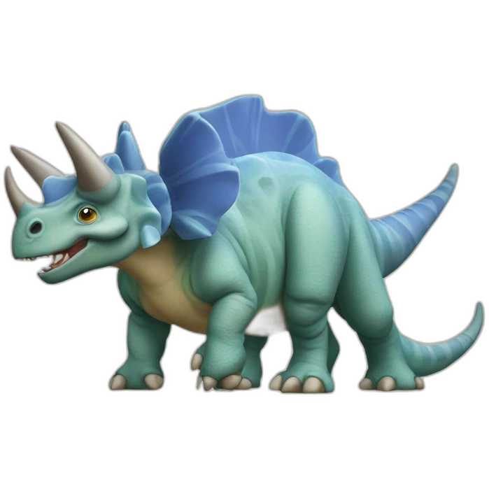 Squelette triceratops avec de bonnes proportions emoji