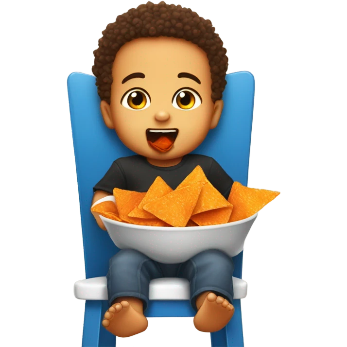 Baby Michael eating Doritos  emoji