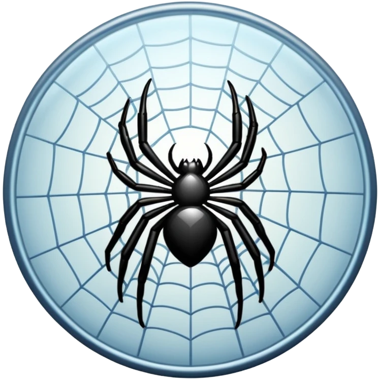 circular spider's web emoji