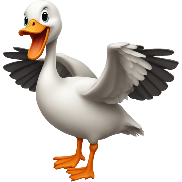 Silly goose emoji