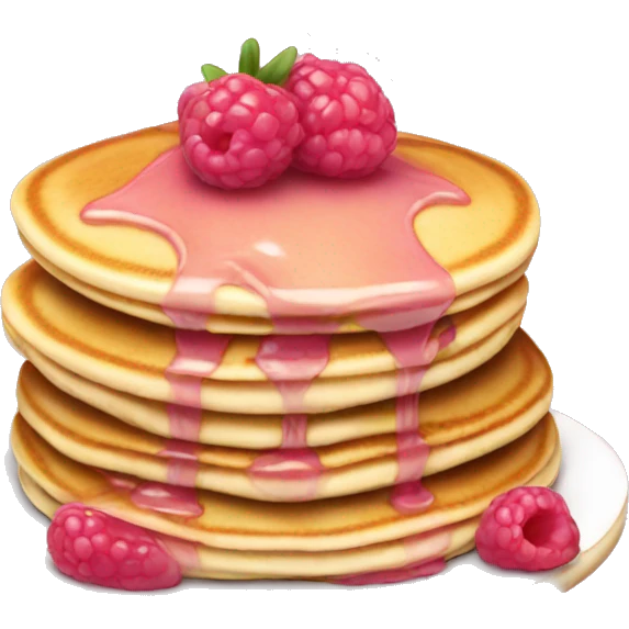 pancakes light pink berry emoji