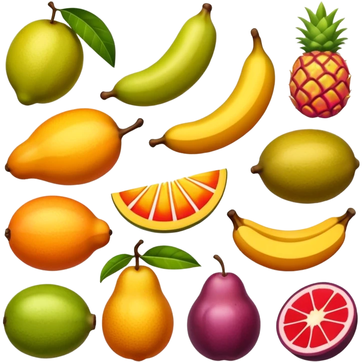 Tropical fruits emoji