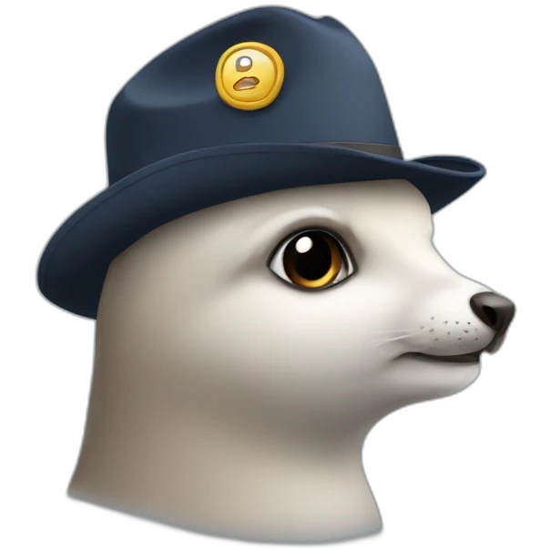 Foca col cappello emoji