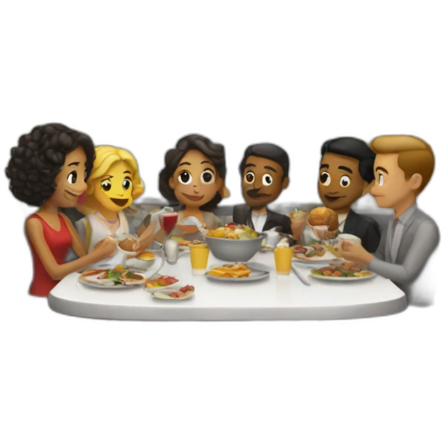 Holiday diner emoji
