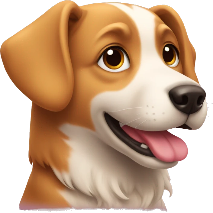 Dog in love emoji