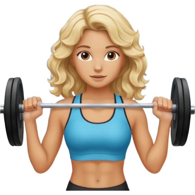 iOS 18 aesthetic wavy blondie girl gym emoji