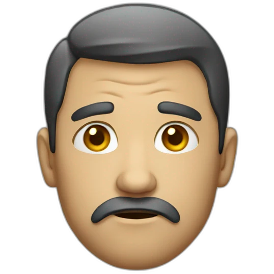unhappy man\ emoji