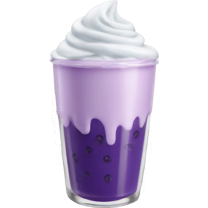 Blueberry shake emoji