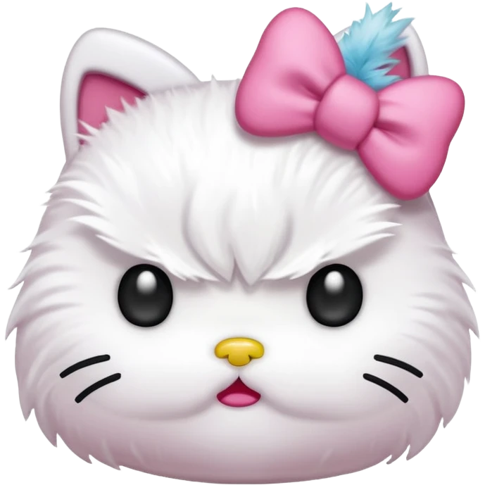 Angry hello kitty emoji