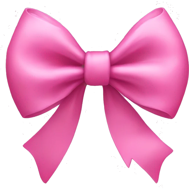 Pink bow emoji