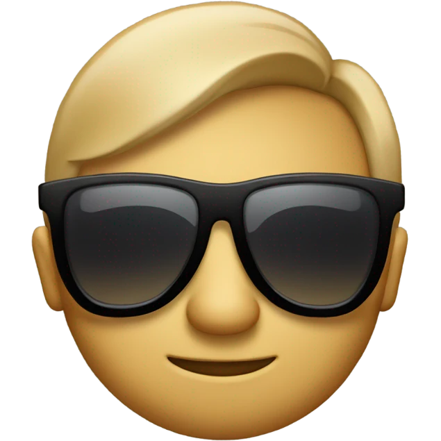 a buttcheek with sunglasses emoji