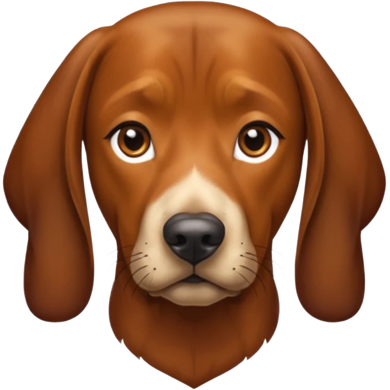 Brown Bavarian mountain hound emoji