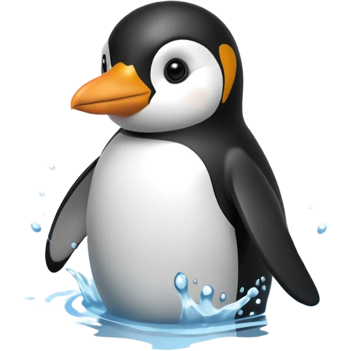 Penguin in tank emoji