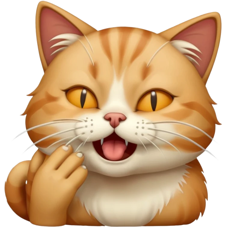 
Cat is sneezing emoji