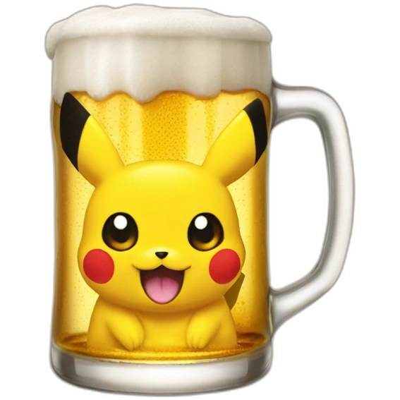 Picachu biere emoji