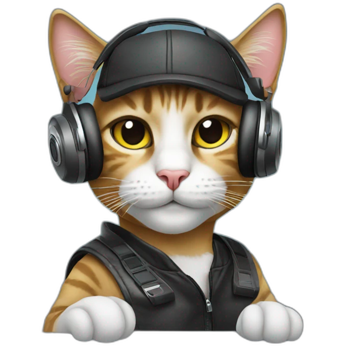 dj cat emoji