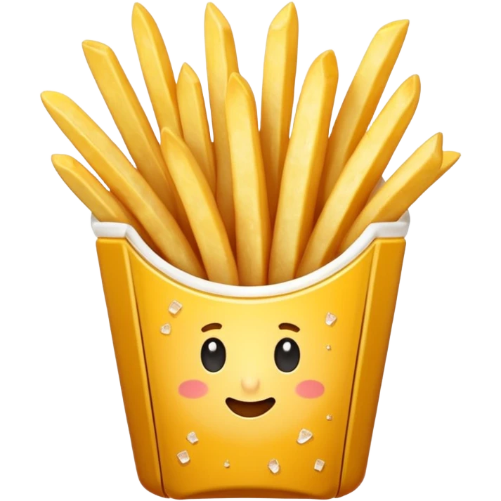 French fries without any smiley on it emoji