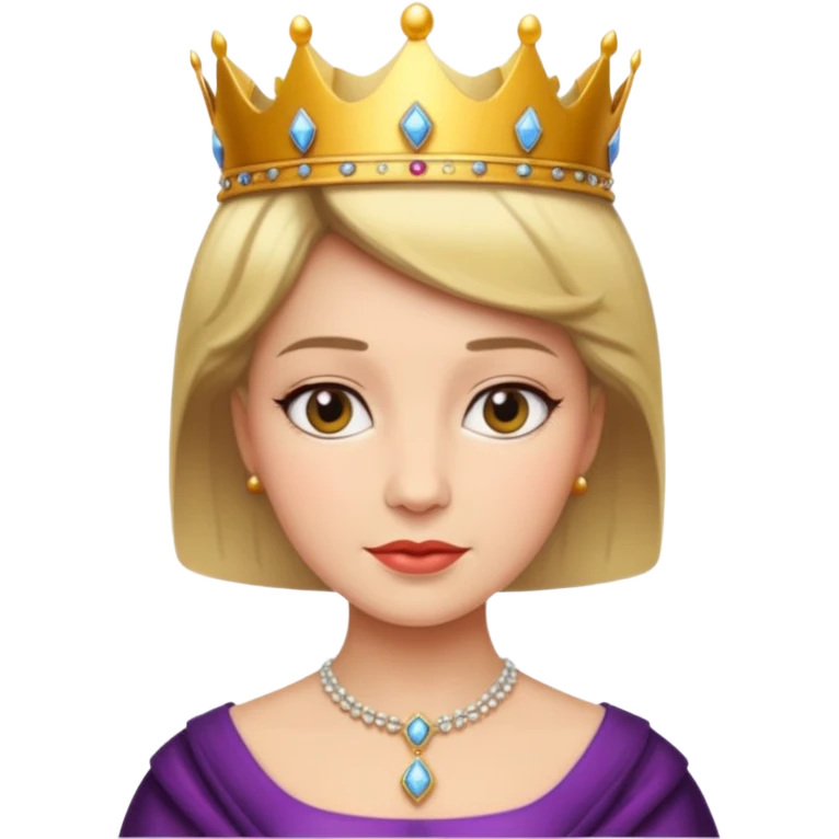 short hair queen emoji