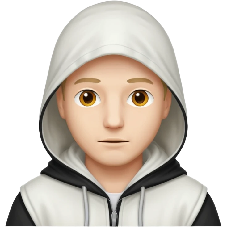 Man with white hood emoji