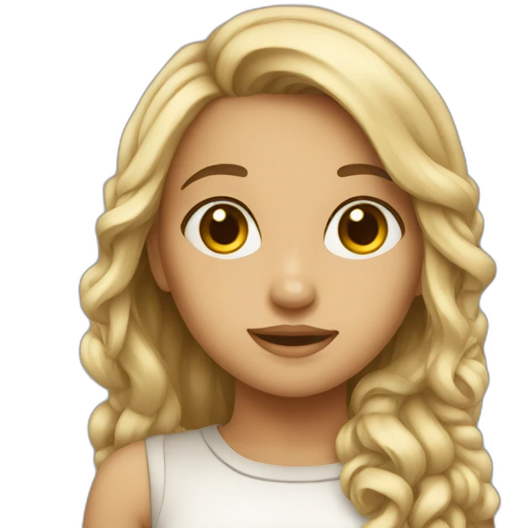 Girl shows class emoji