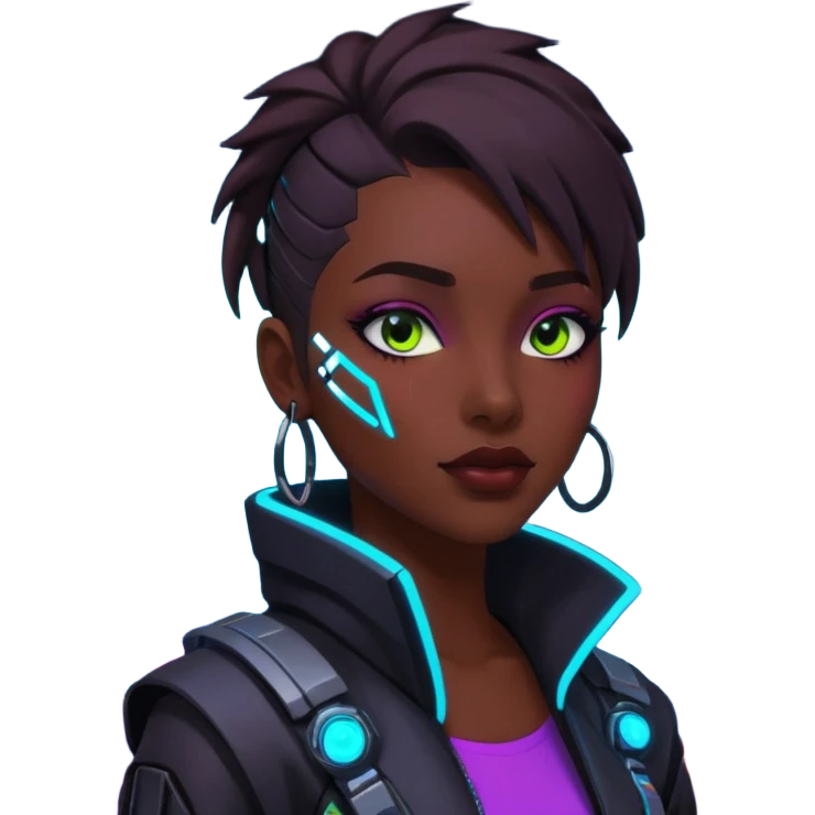 sinecraft mex in futuristic nein lights cyberpunk city emoji