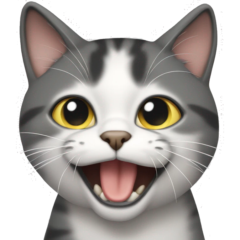 Cat meowing for food  emoji