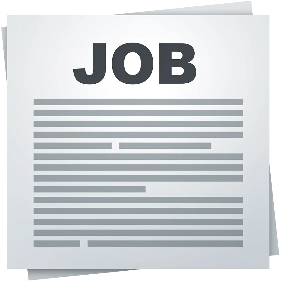 job offer on top of document emoji