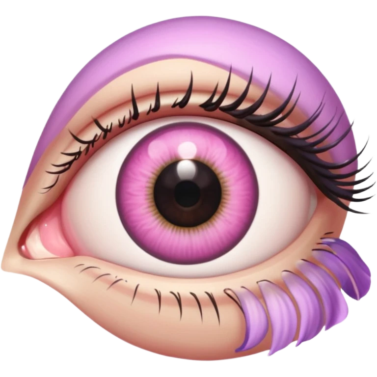 Eye with pink iris emoji