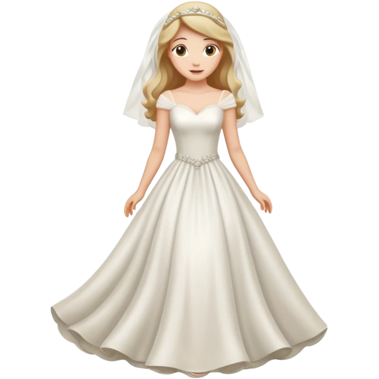 A beautiful women wearing weeding wear dress emoji