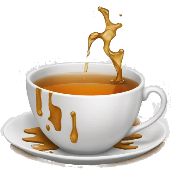 tea cup spill emoji