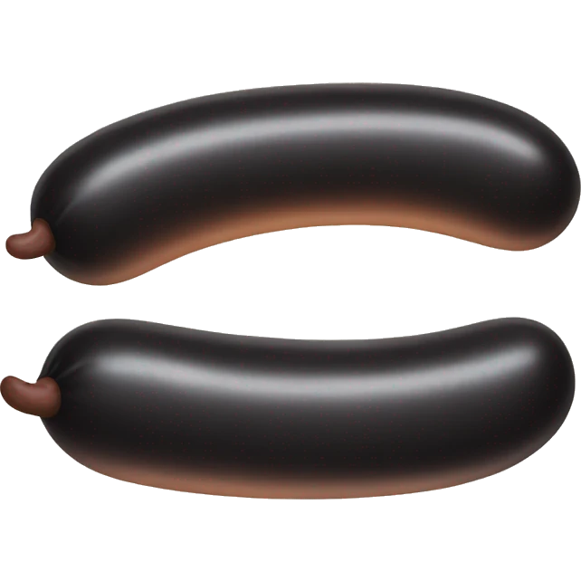 Black sausage emoji