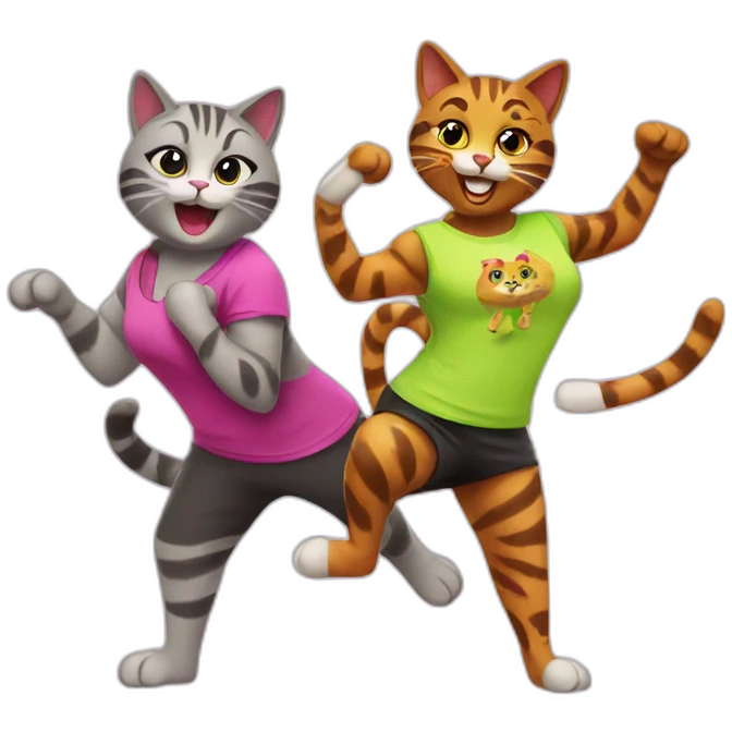 zumba cats emoji