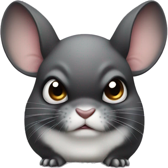 angry black velvet chinchilla  emoji