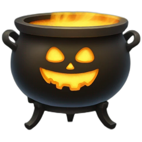 halloween cauldron emoji