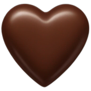 chocolate heart emoji