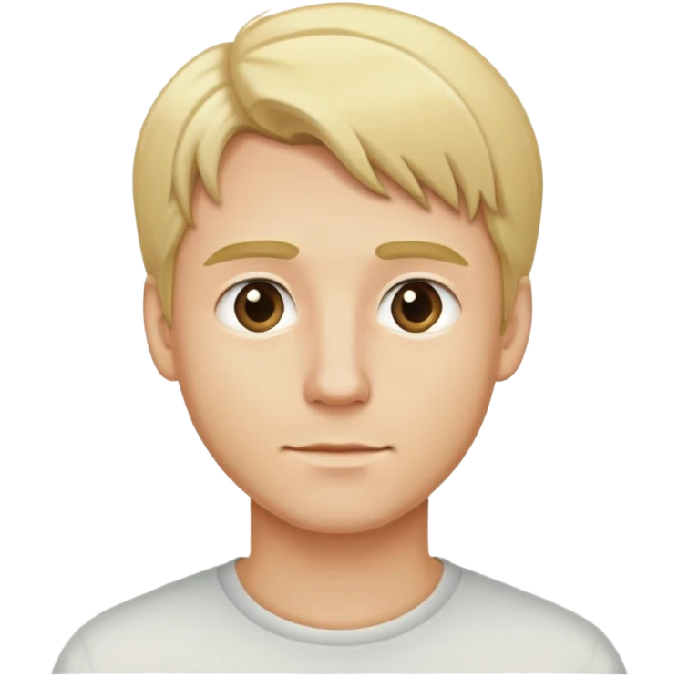 man with blonde hair emoji