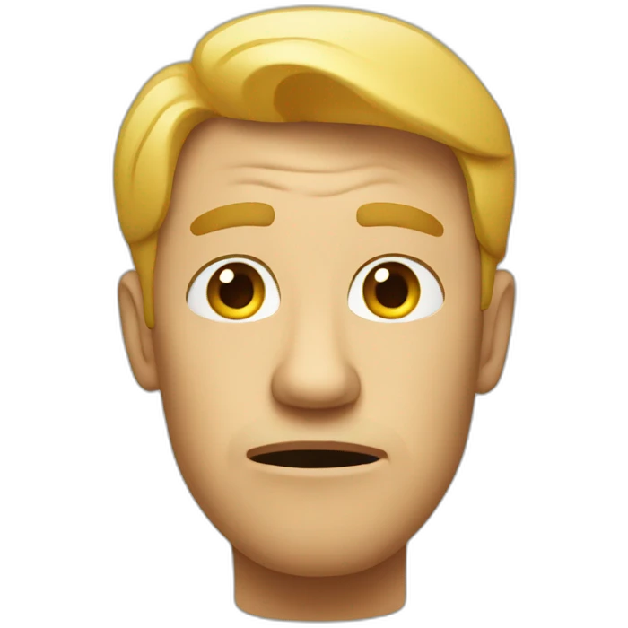 Confused man emoji
