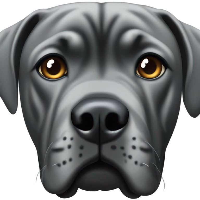 Cane corso with cropped ears emoji