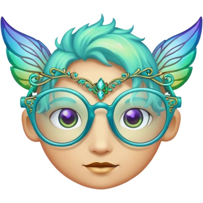 glasses with fae emoji