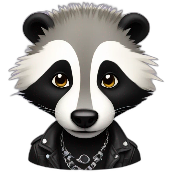 punk-rock badger emoji