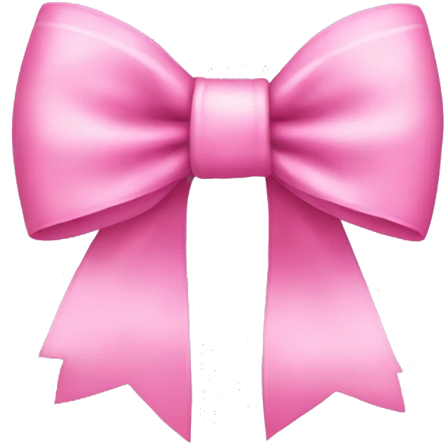 pink bow emoji