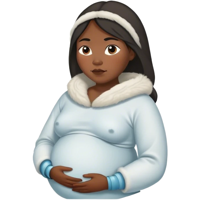 pregnant Inuit woman emoji