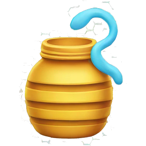  the honey pot emoji but all coloured rainbow emoji