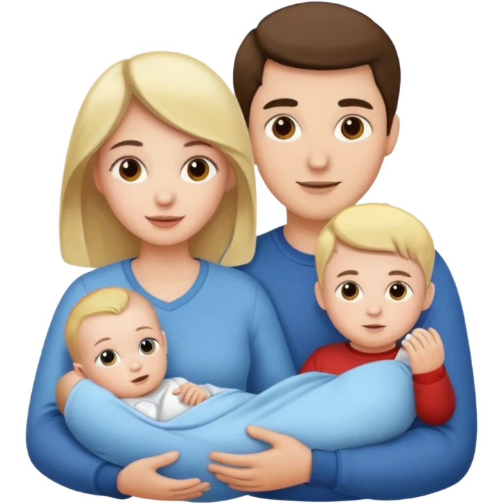 Family Woman Man boy Girl Baby emoji