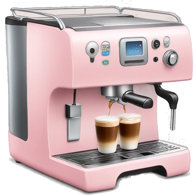 Light Pink coffee machine  emoji